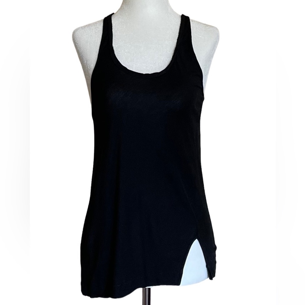 Vintage Poleci Cross-Back Tank in Black